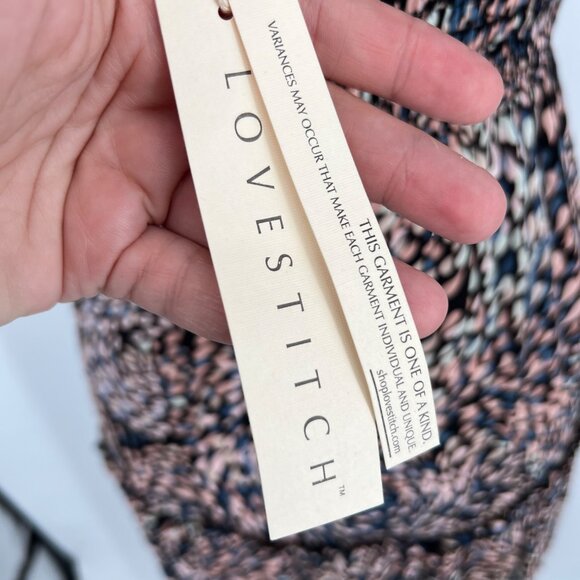 Lovestitch Floral Maxi Dress Square Neck Flutter Sleeve Multi Size Small NWT - Picture 13 of 14